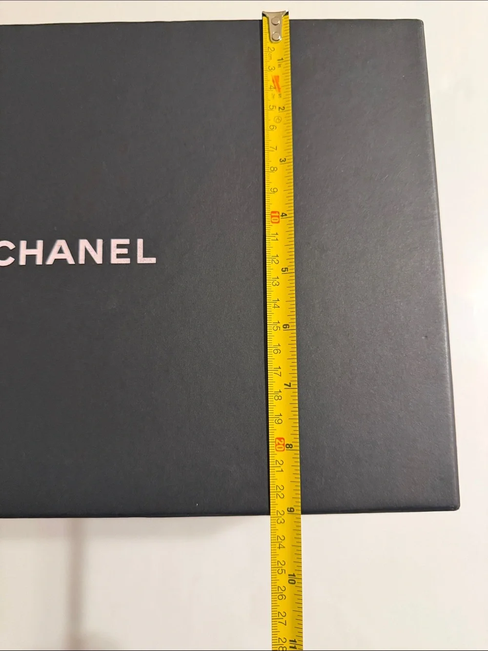 CHANEL Black Box with White Logo Size 13”X9”X5” EMPTY BOX